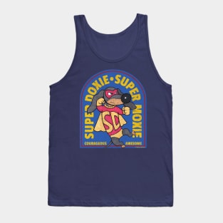 Cute Funny Super Doxie Super Moxie Tank Top